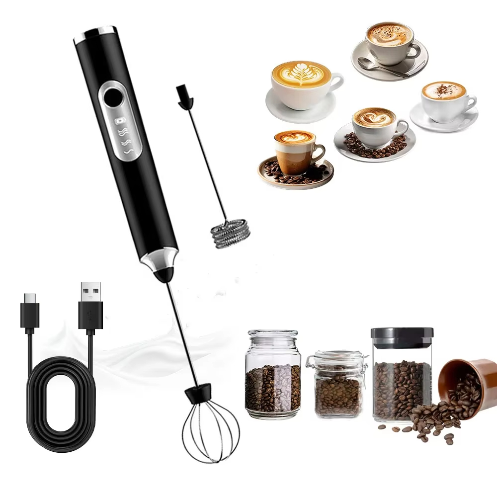 Baby Food Maker Blender - 1 Electric Milk Frother, Dual Stick