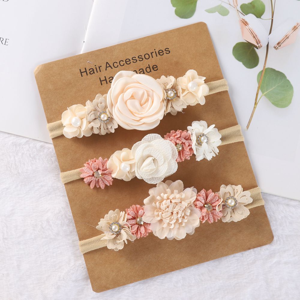 Baby Products Set - 3pcs Baby Girl Headband set Cute