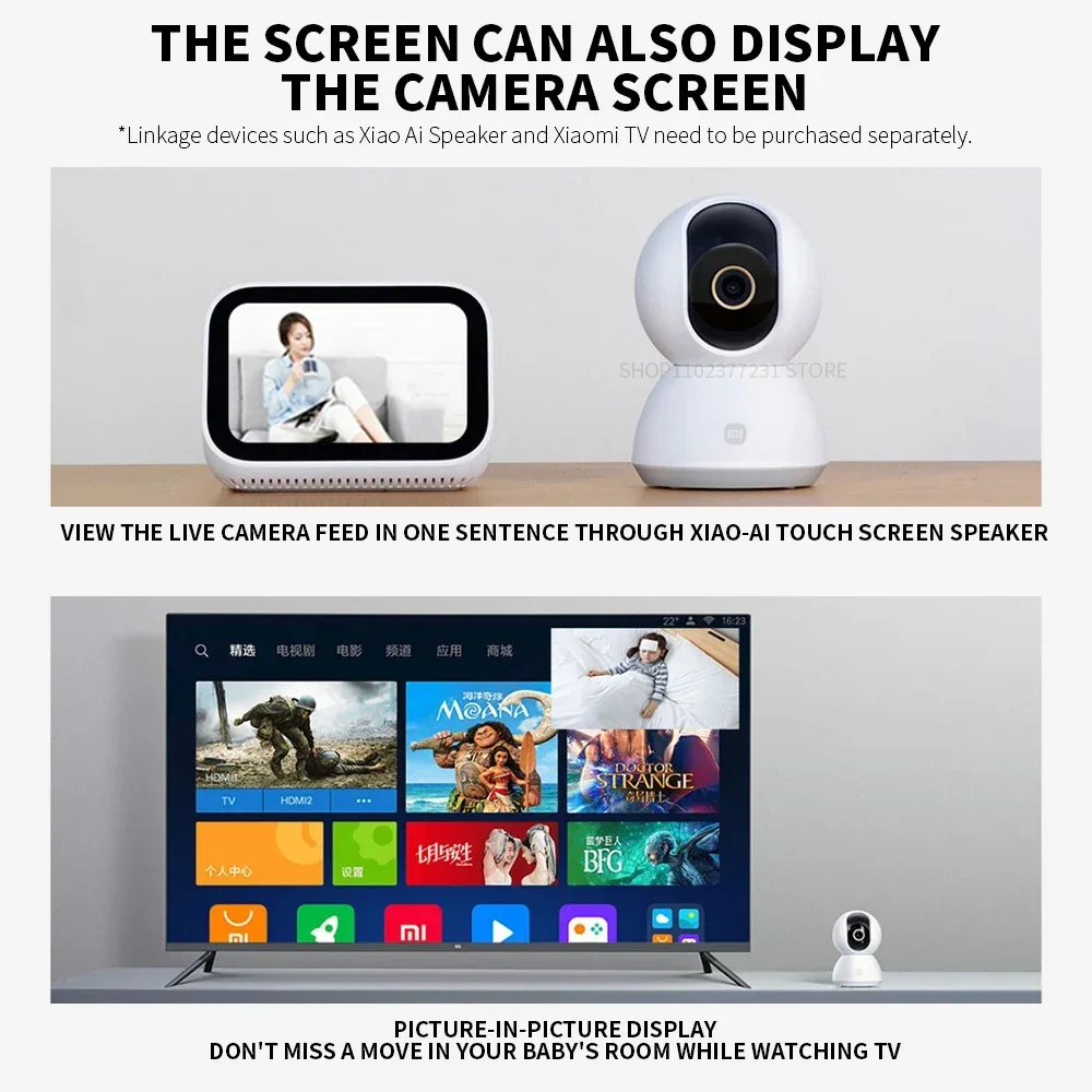 Xiaomi Smart IP Camera 2K 360° - Xiaomi Baby Products incelemesi ve fiyatı