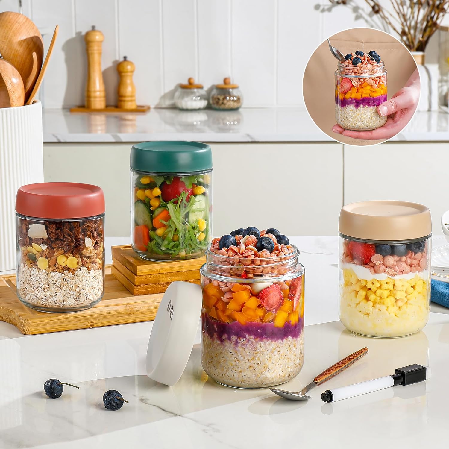 Glass Overnight Oats Container - Baby Products Set incelemesi ve fiyatı