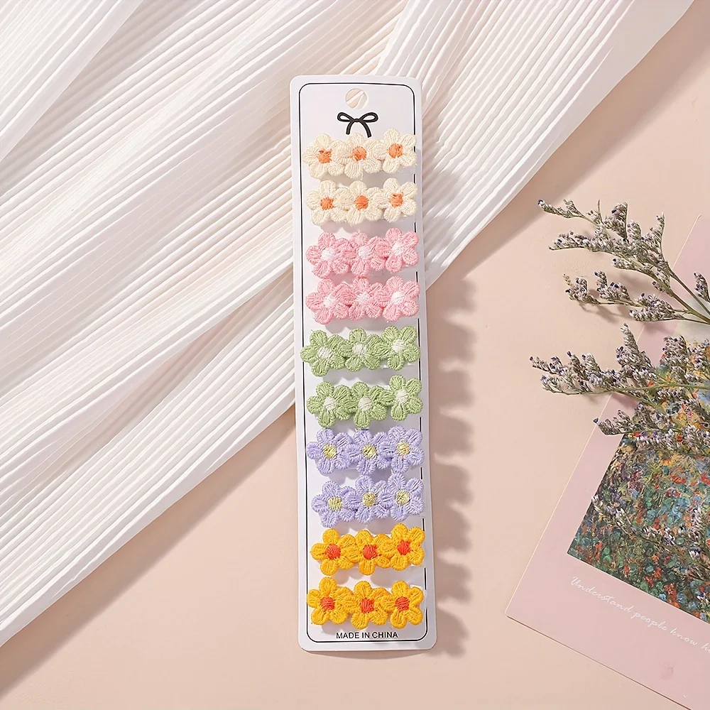10Pcs/Set Baby Mini Flower Hai - Baby Products Set incelemesi ve fiyatı