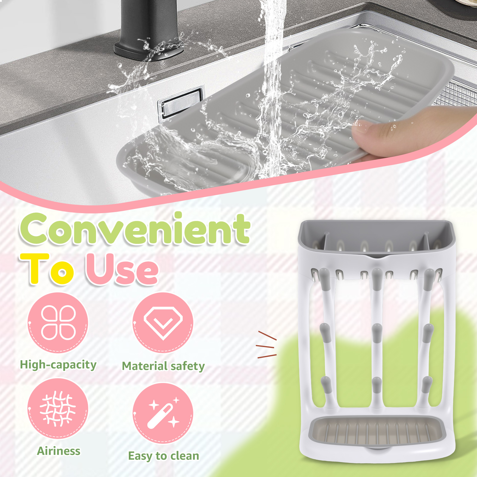 Baby Bottle Drying Rack Plasti - Baby Products Sale incelemesi ve fiyatı