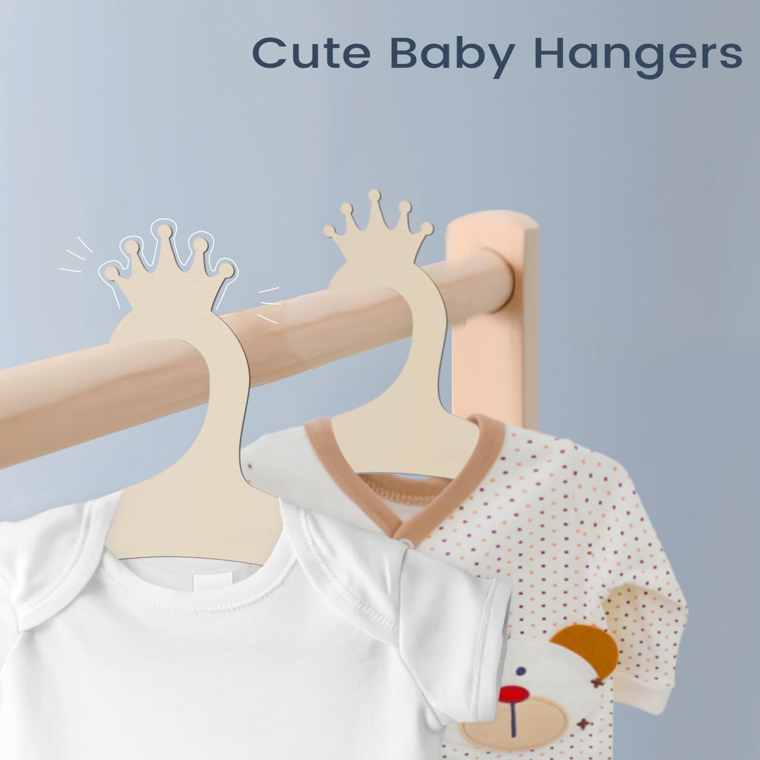 Wooden Baby Hangers 9 Inch, Cu - Baby Products Newborn incelemesi ve fiyatı