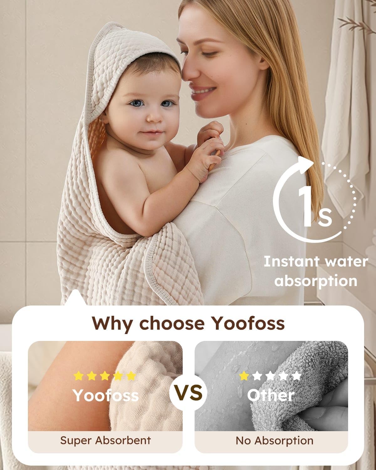 Hooded Baby Towels 2 Pack 100% - Baby Products Newborn incelemesi ve fiyatı