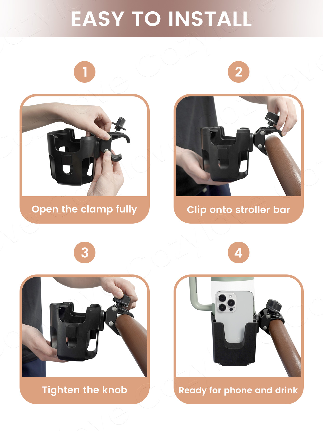 Large Size Stroller Cup Holder - Stroller Accessories incelemesi ve fiyatı