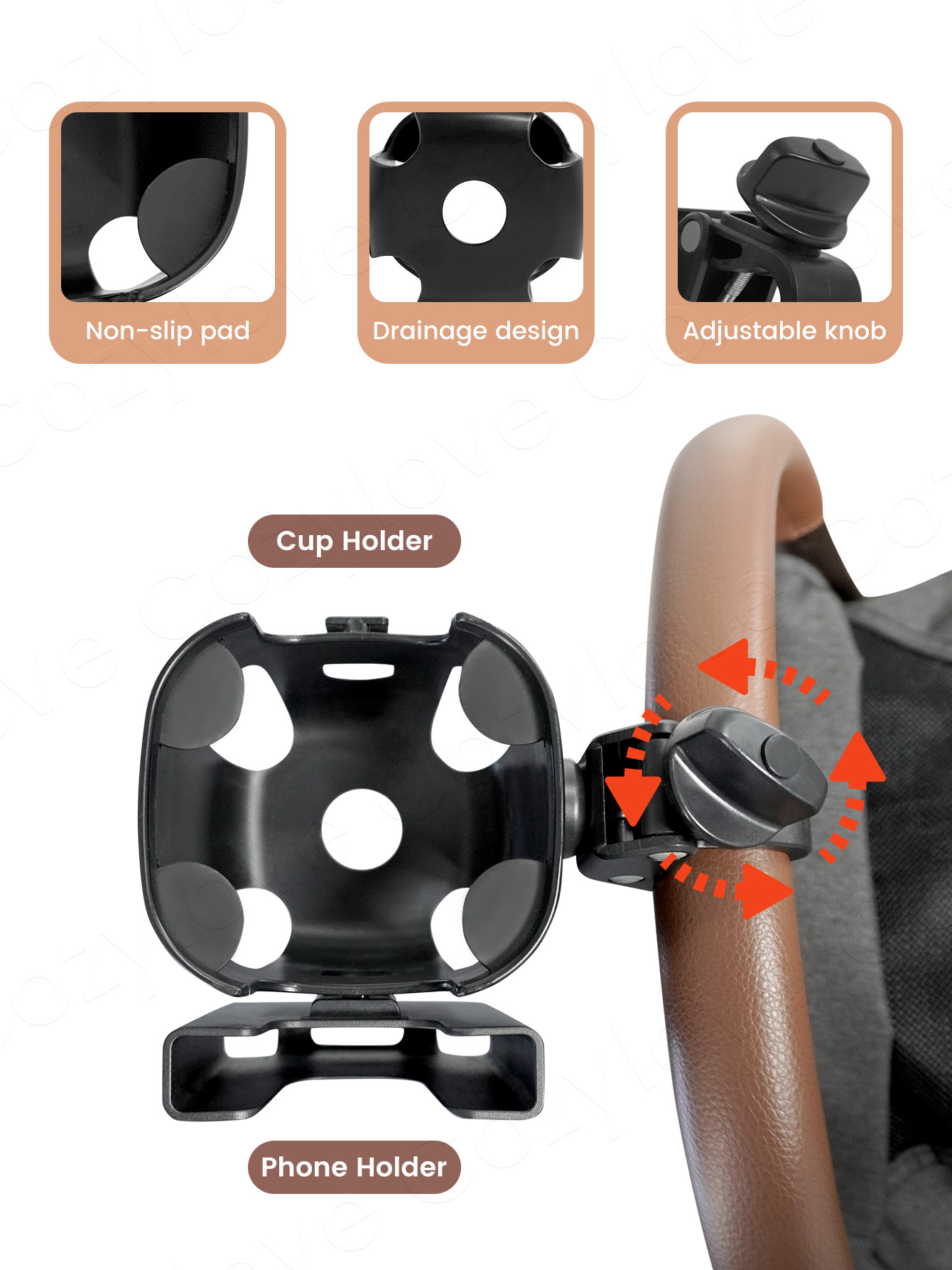 Large Size Stroller Cup Holder - Stroller Accessories incelemesi ve fiyatı