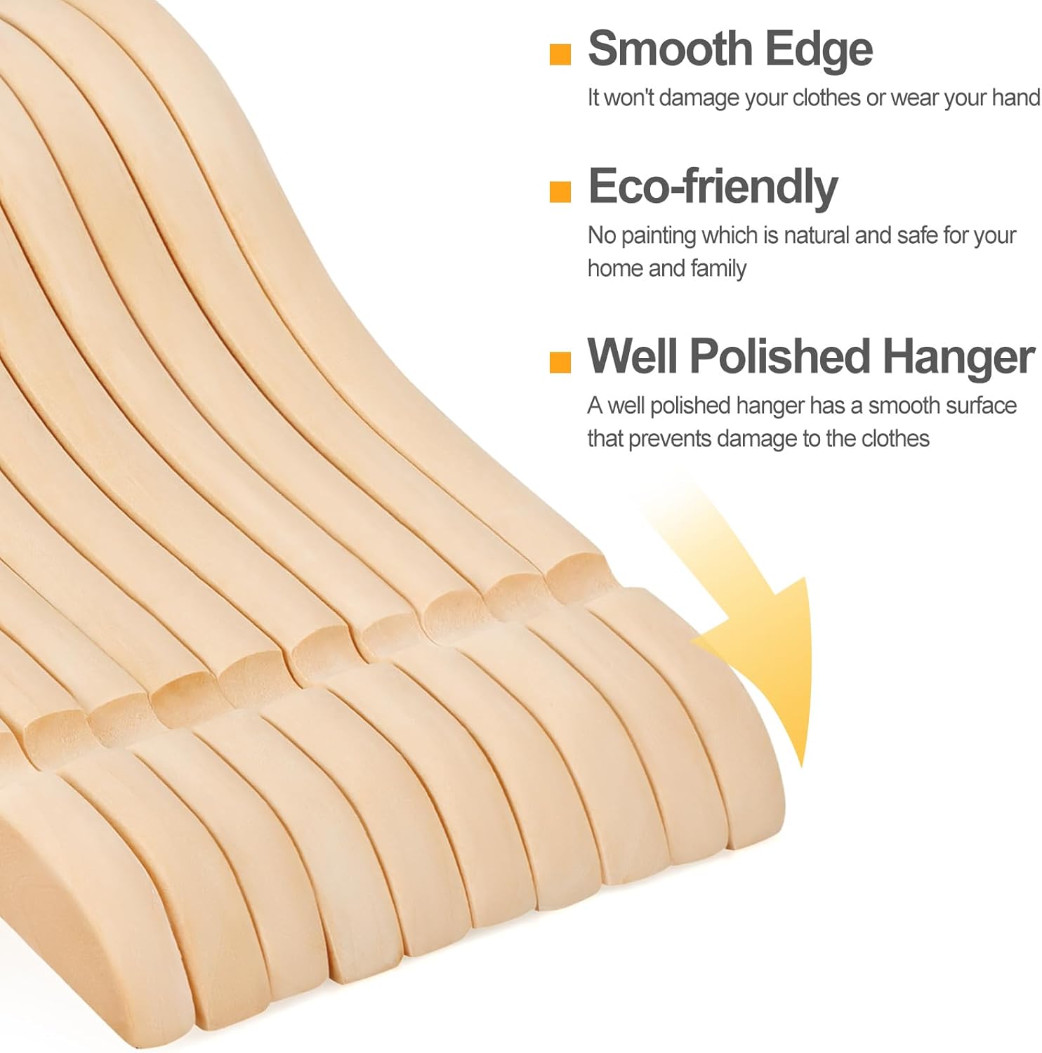 Natural Wood Kids Hangers with - Baby Products Pack incelemesi ve fiyatı